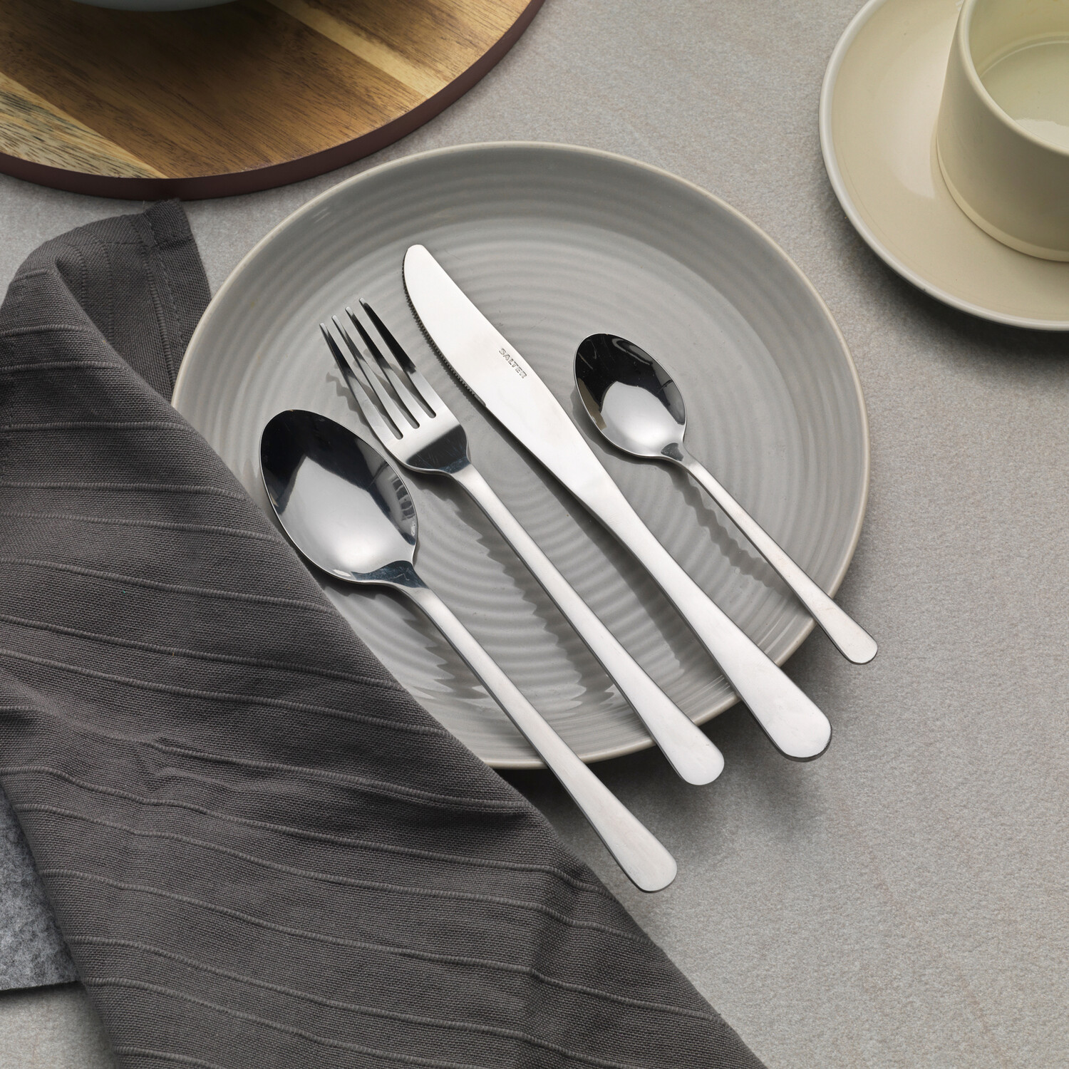 Salter Bakewell 24 Piece Cutlery Set - Silver Image 7