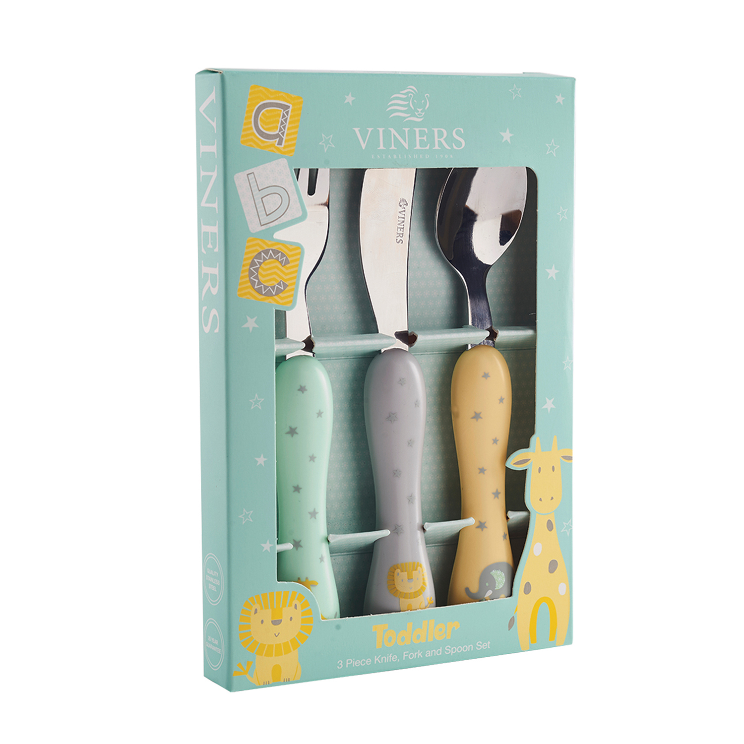 3 Piece Viners Toddler Cutlery Set Image 1