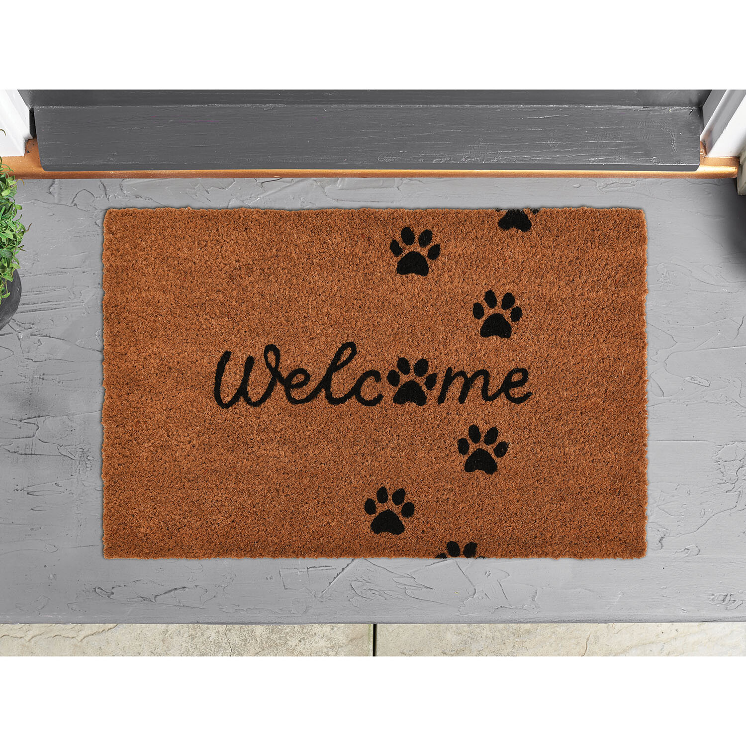 Pet Printed Coir Mat - Brown Image 2