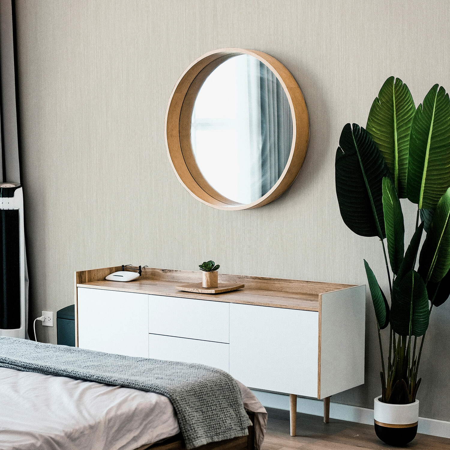 Stardust Textured Wallpaper - Cream Image 4