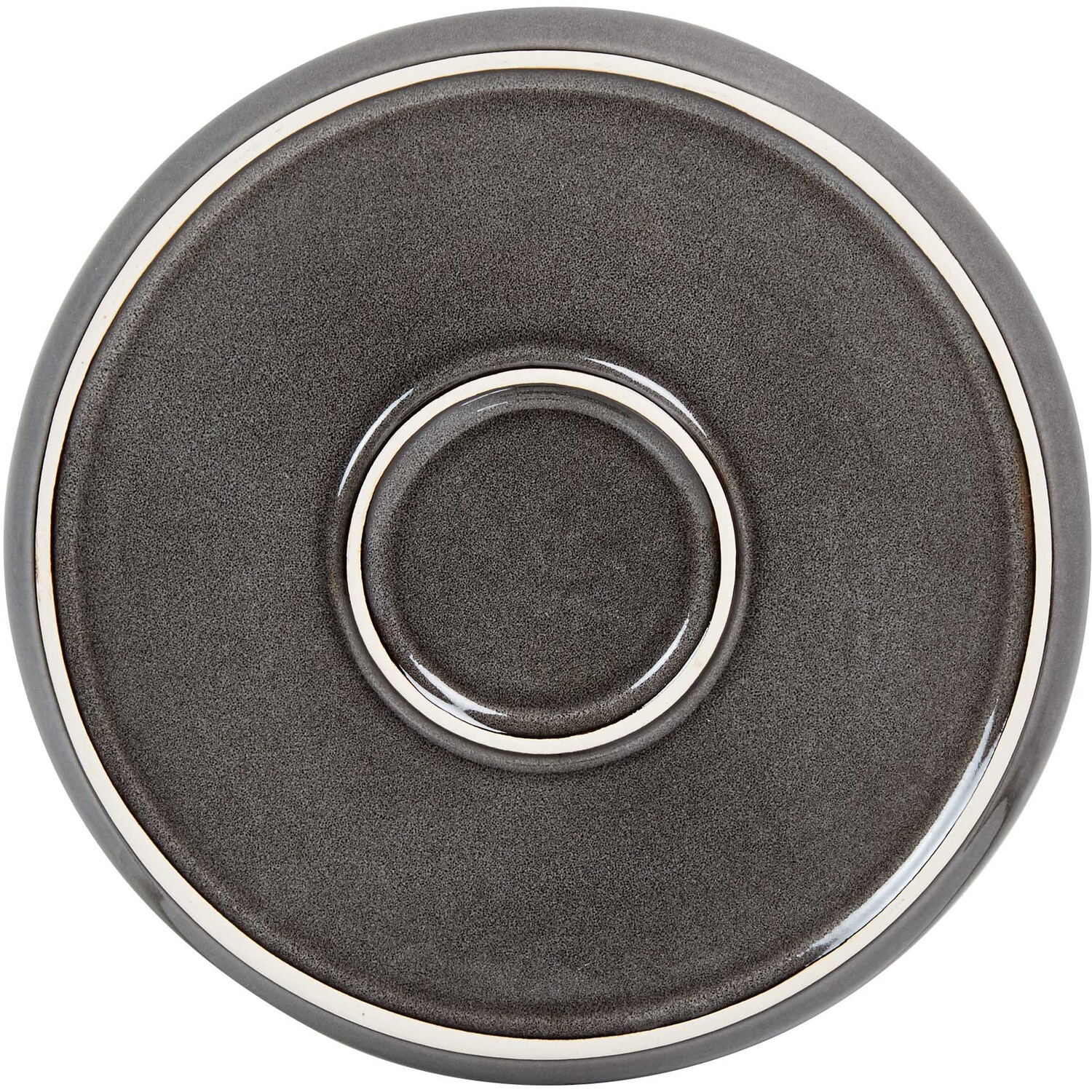 Dark Grey Reactive Glaze Dinner Plate Image 2