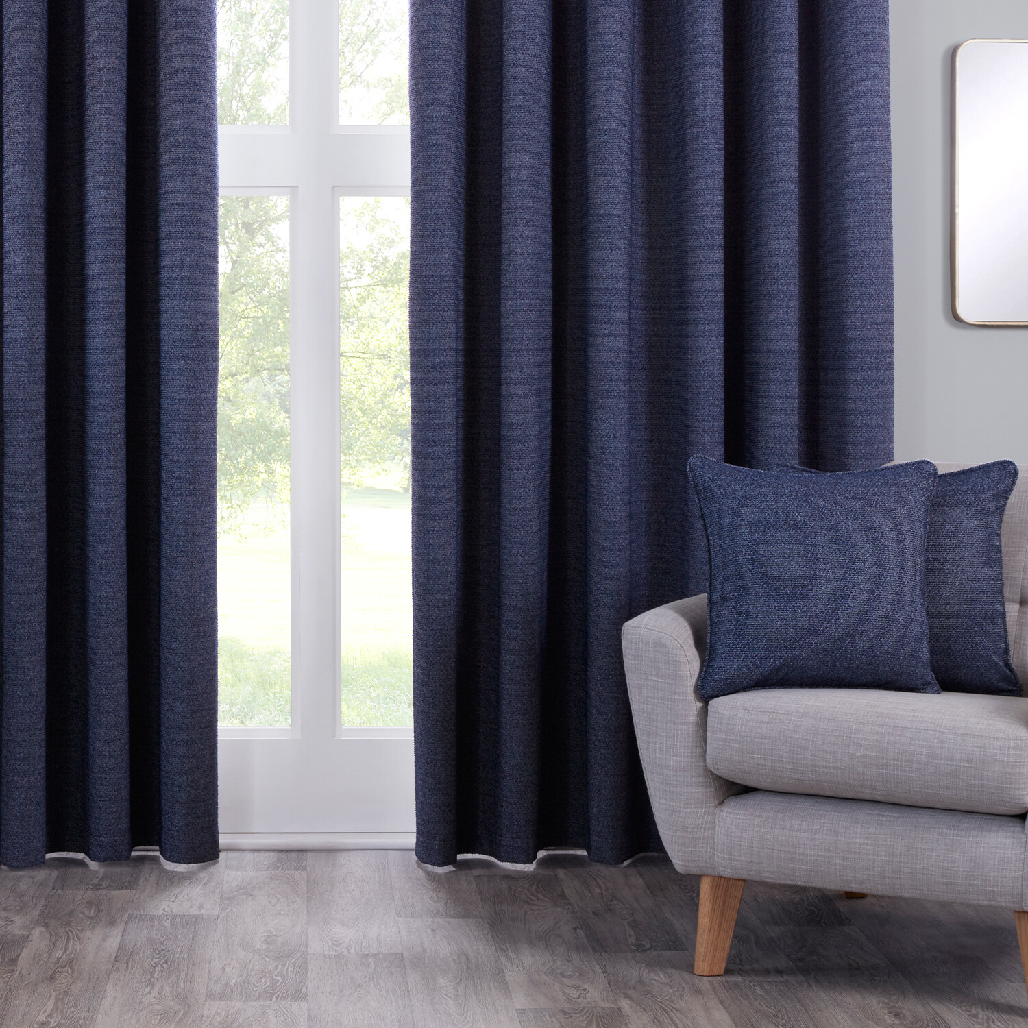 Crofton Cushion - Navy Image 3