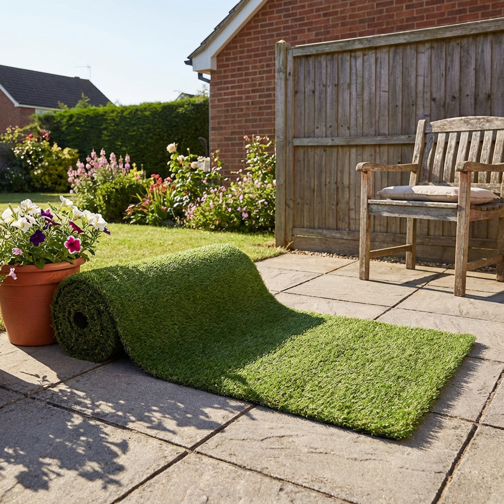 My Garden Artificial Green Turf Roll 1m Image 4