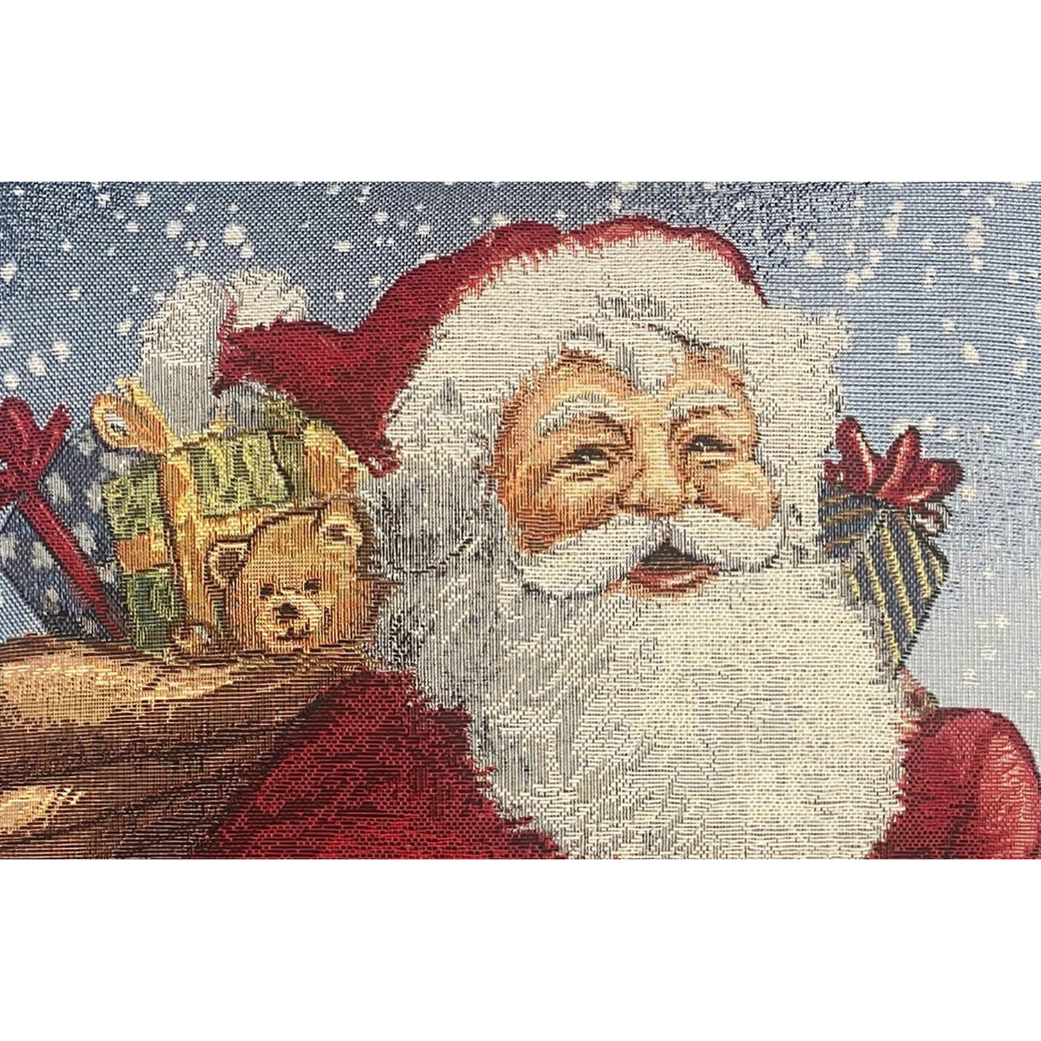 Father Christmas Tapestry Cushion Image 2