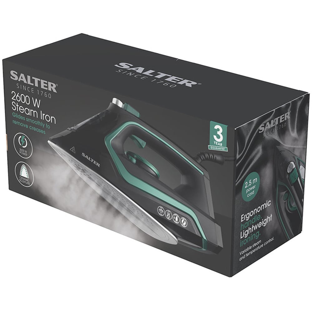 2600W Salter Steam Iron  - Black Image 9