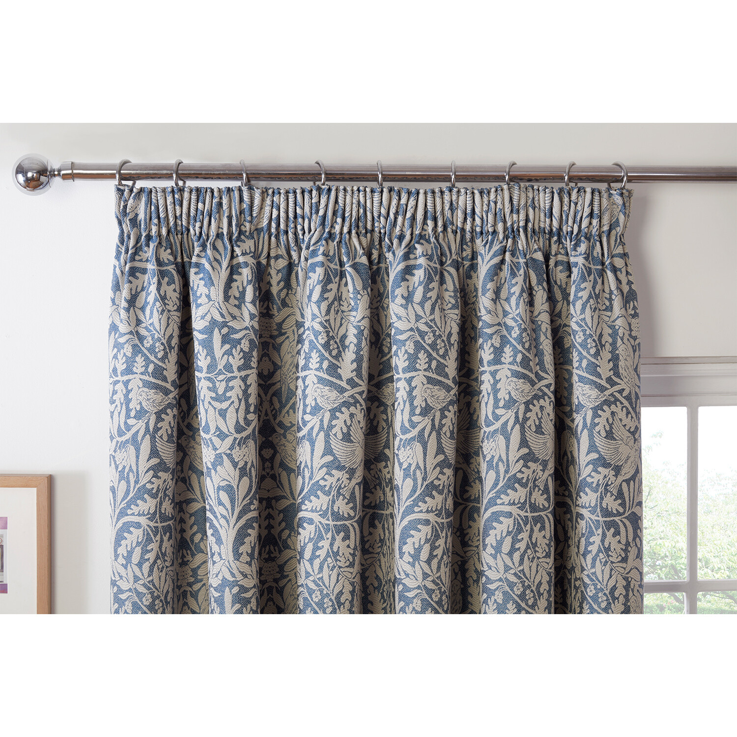 Elmsley Taped Curtain Navy - Navy / 168cm / 183cm Image 4