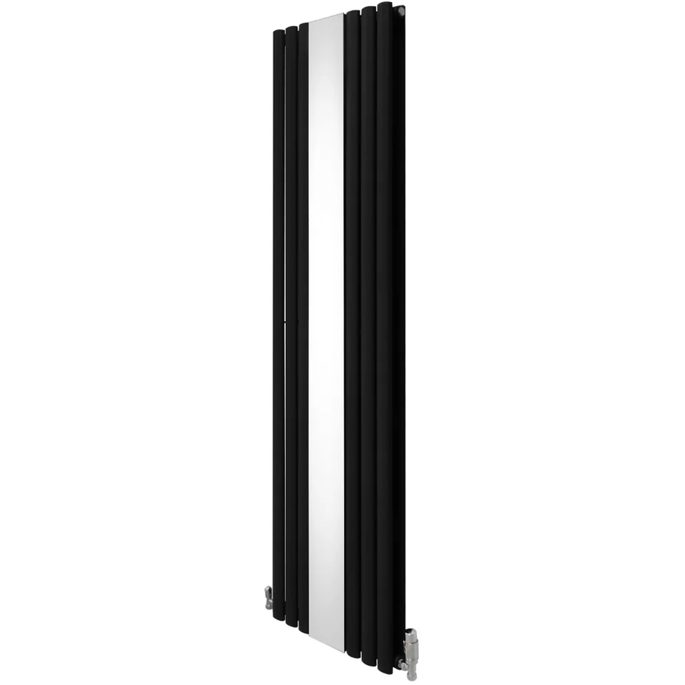 Monster Shop 5009 BTU Black Oval Mirror Radiator and Valves 1800 x 500mm Image 3