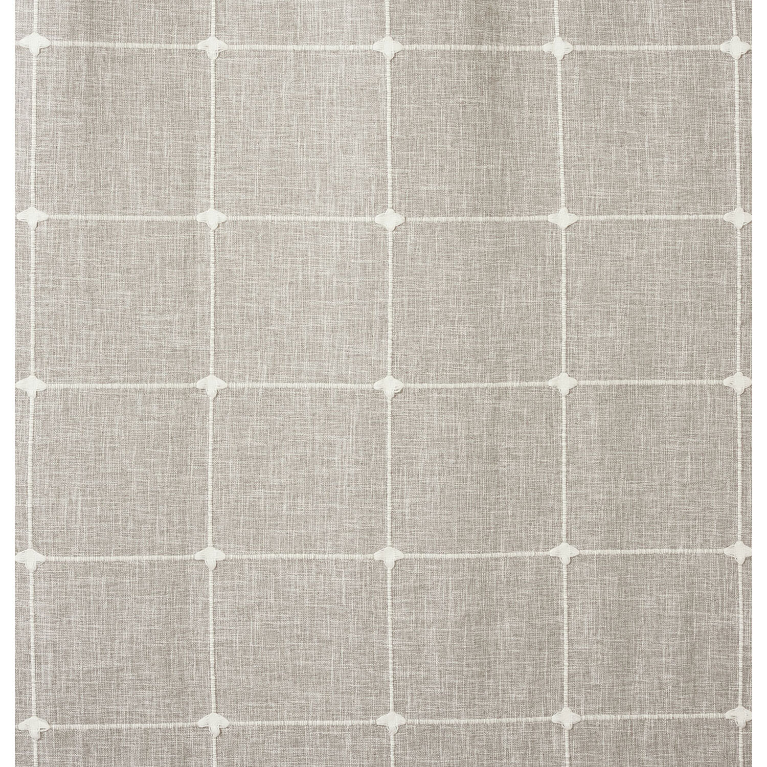 Divante Salcombe Natural Linen Check Curtains 137 x 168cm Image 4