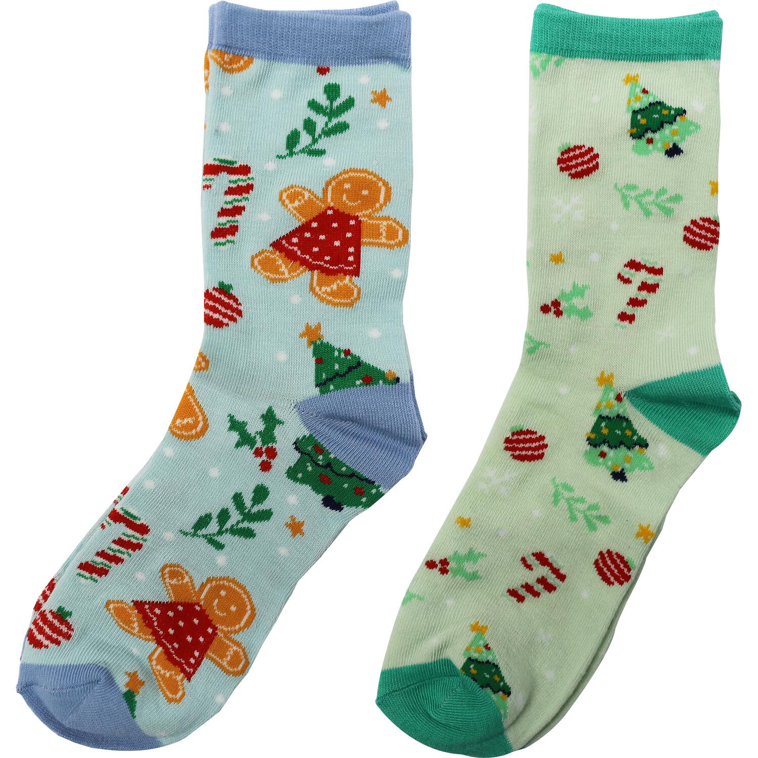 Christmas Socks - Blue or Green Image 1