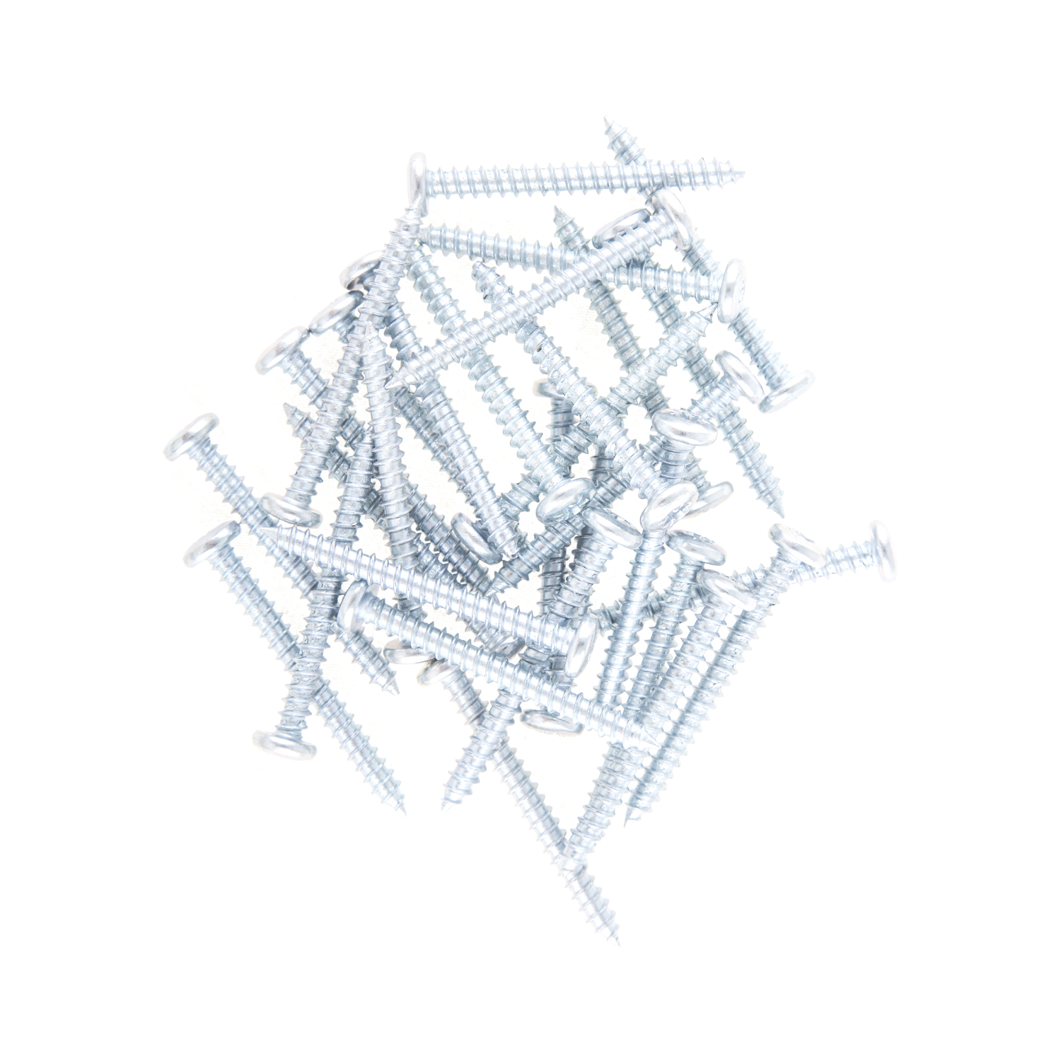 Hiatt Zinc Plated Self Tapping Slotted Pan Head Screws 15 Pack Image 2