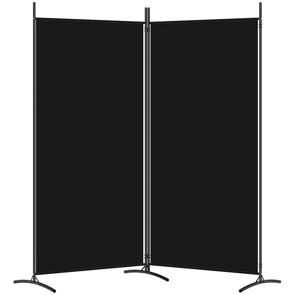 Walplus 2 Panel Black Room Divider 175 x 180cm Image 5