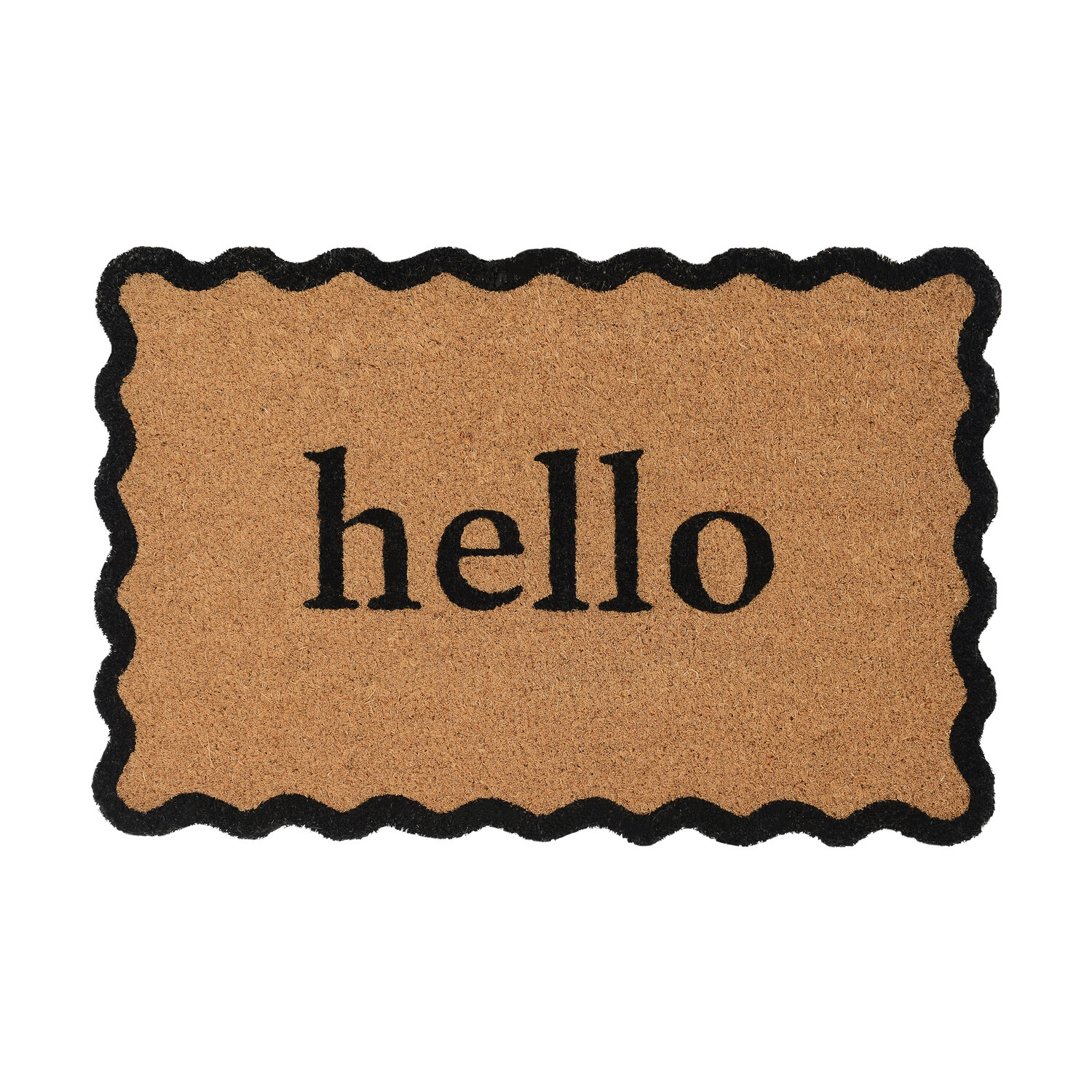 Printed Wave or Bow Coir Mat Image 3