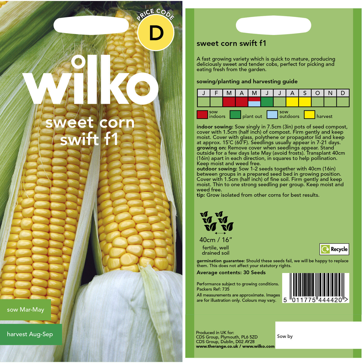 Sweetcorn Swift Seeds Image 3