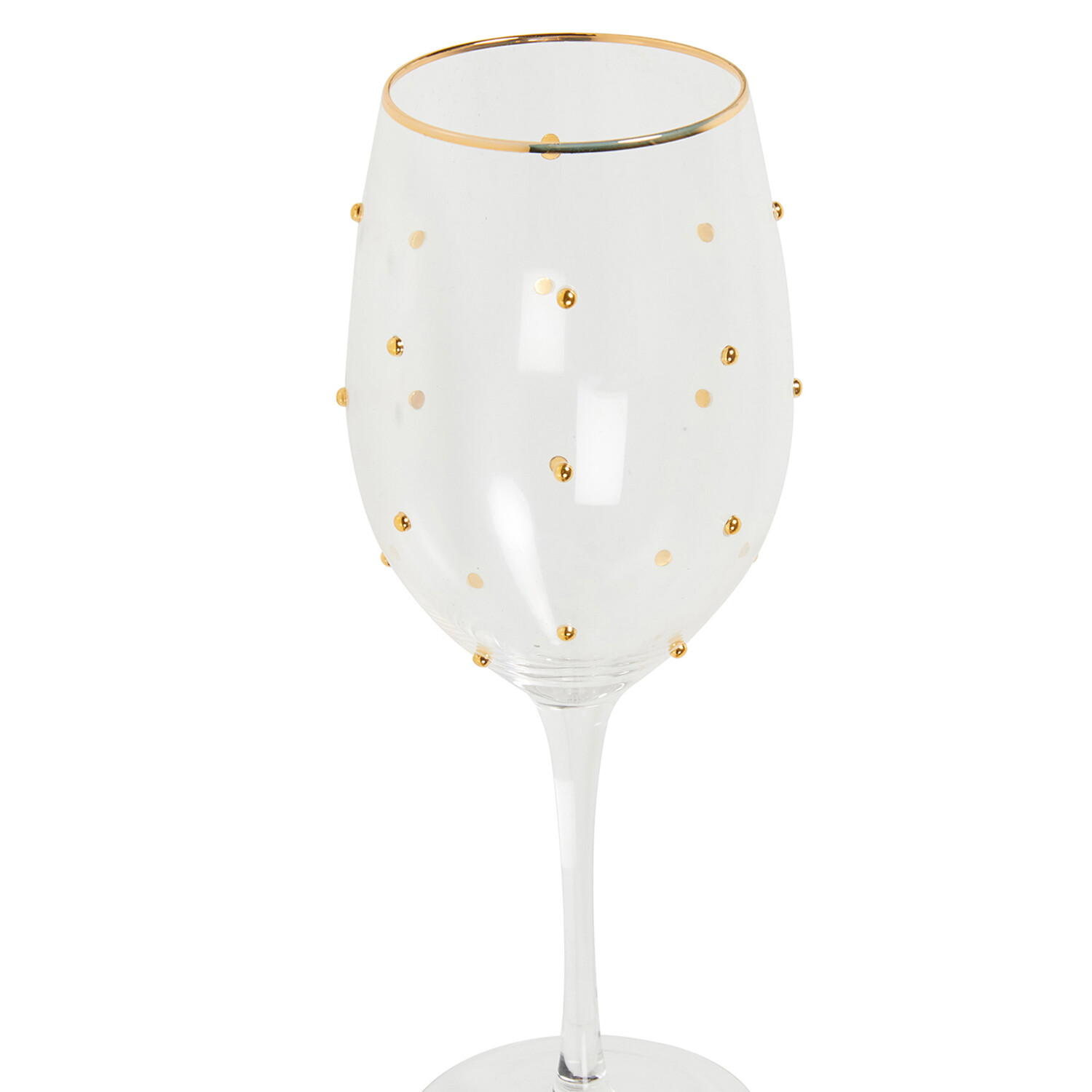 Gold Decor Wine Glass with Gold Rim 560ml - Gold Image 4