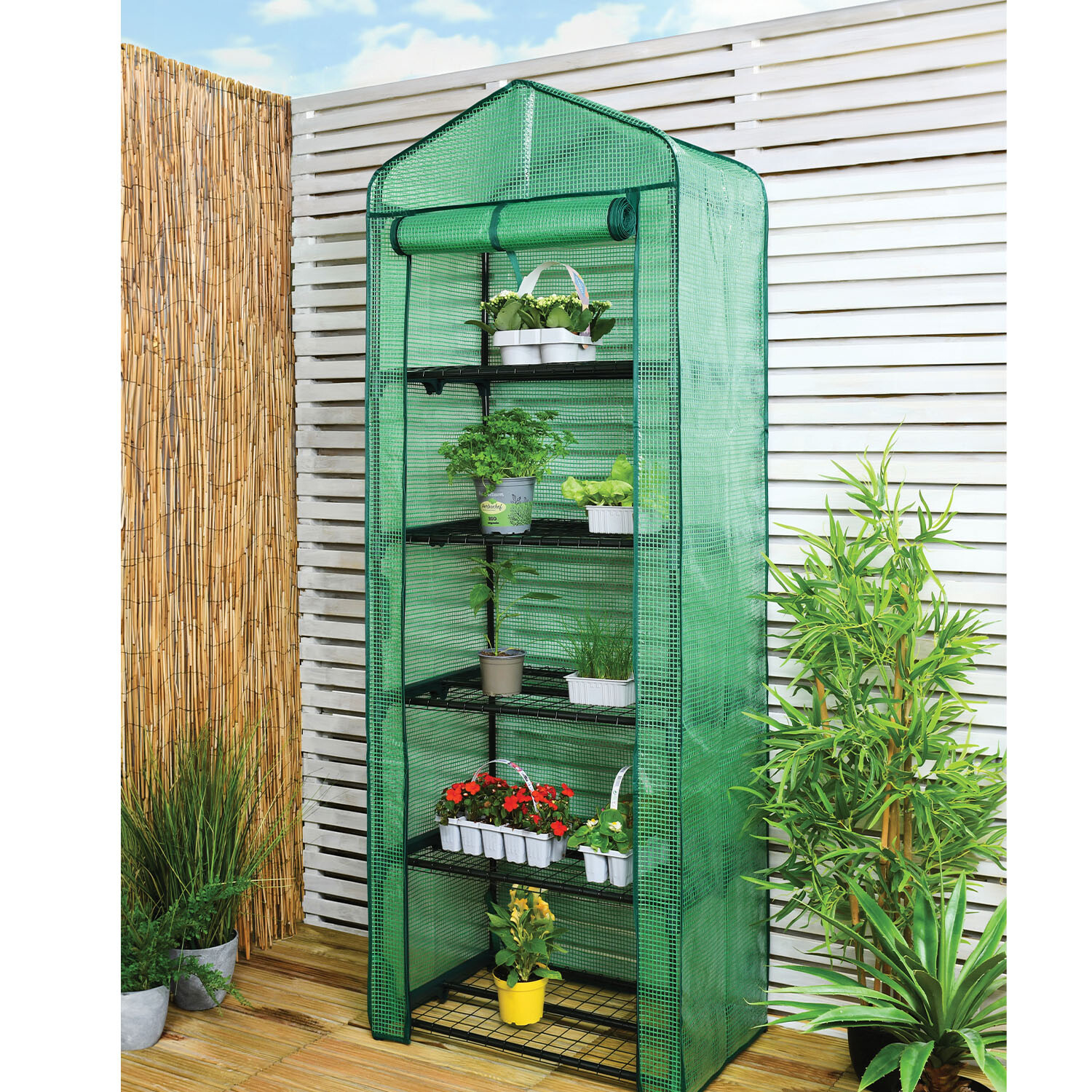 Grow House with Mesh Cover - Green / 5 Image 2