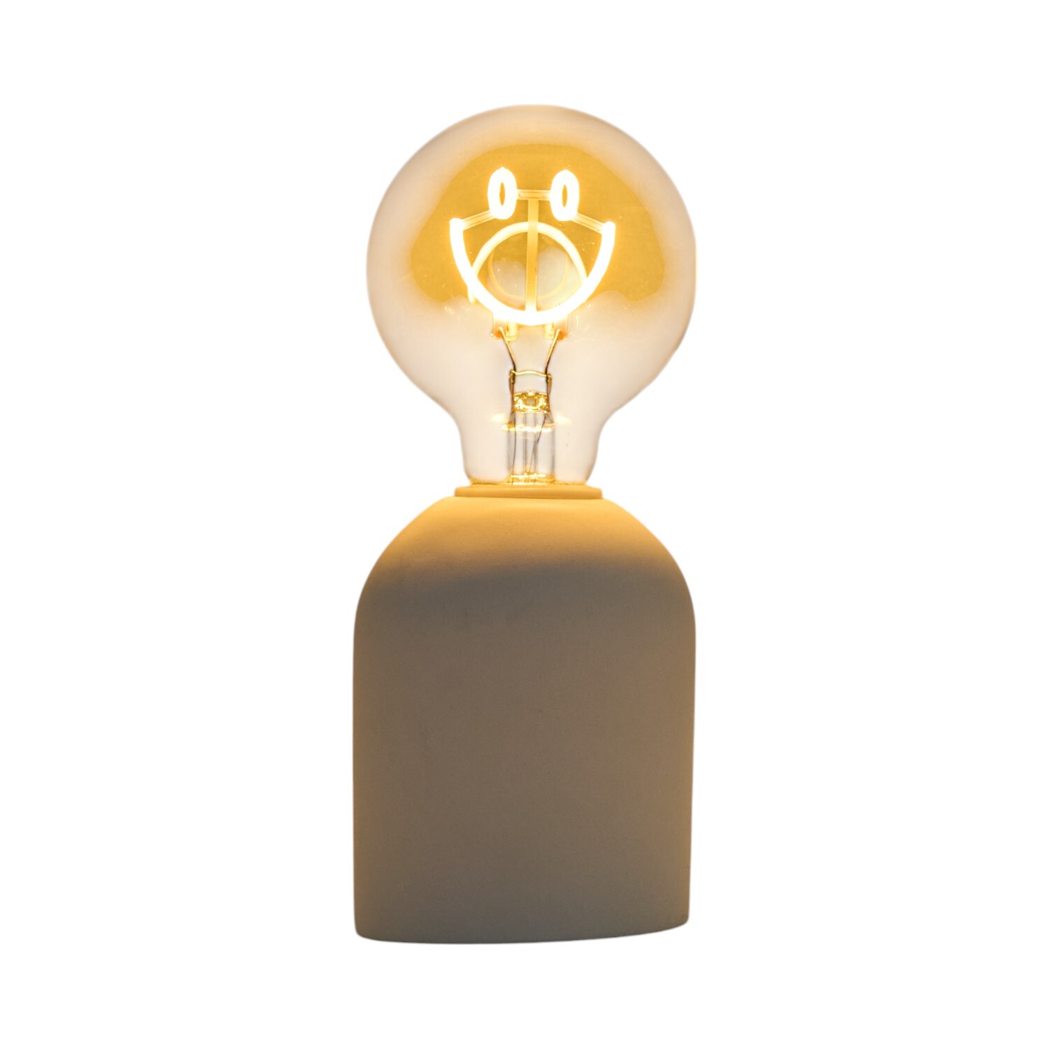 Smiley Neon Bulb Light White Image 8