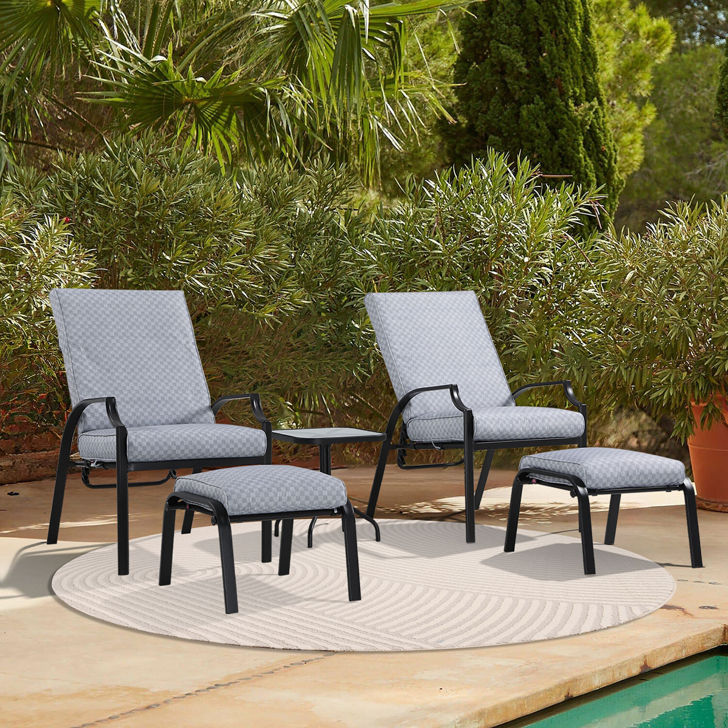 Riviera Bistro Set - Grey Image 2