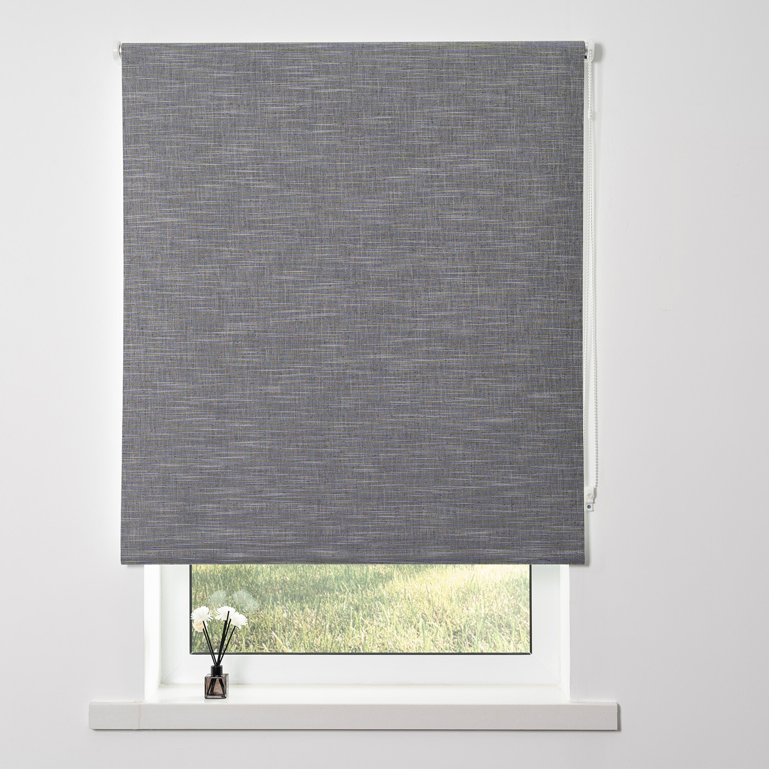 Blackout Textured Blind - Charcoal / 180cm Image 2