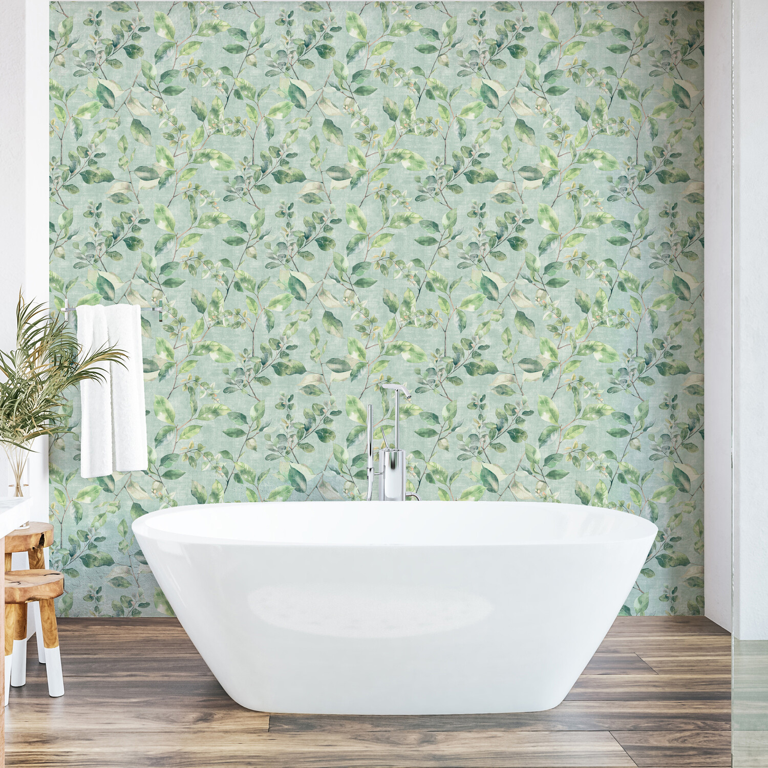 Spring Springs Wallpaper - Sage Green Image 5