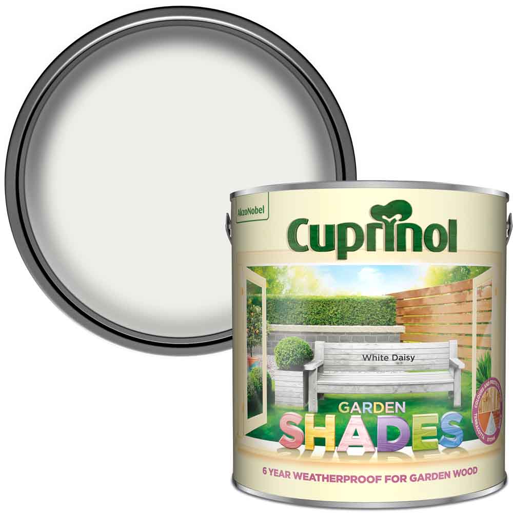 Cuprinol Garden Shades White Daisy Exterior Paint 2.5L Image 1