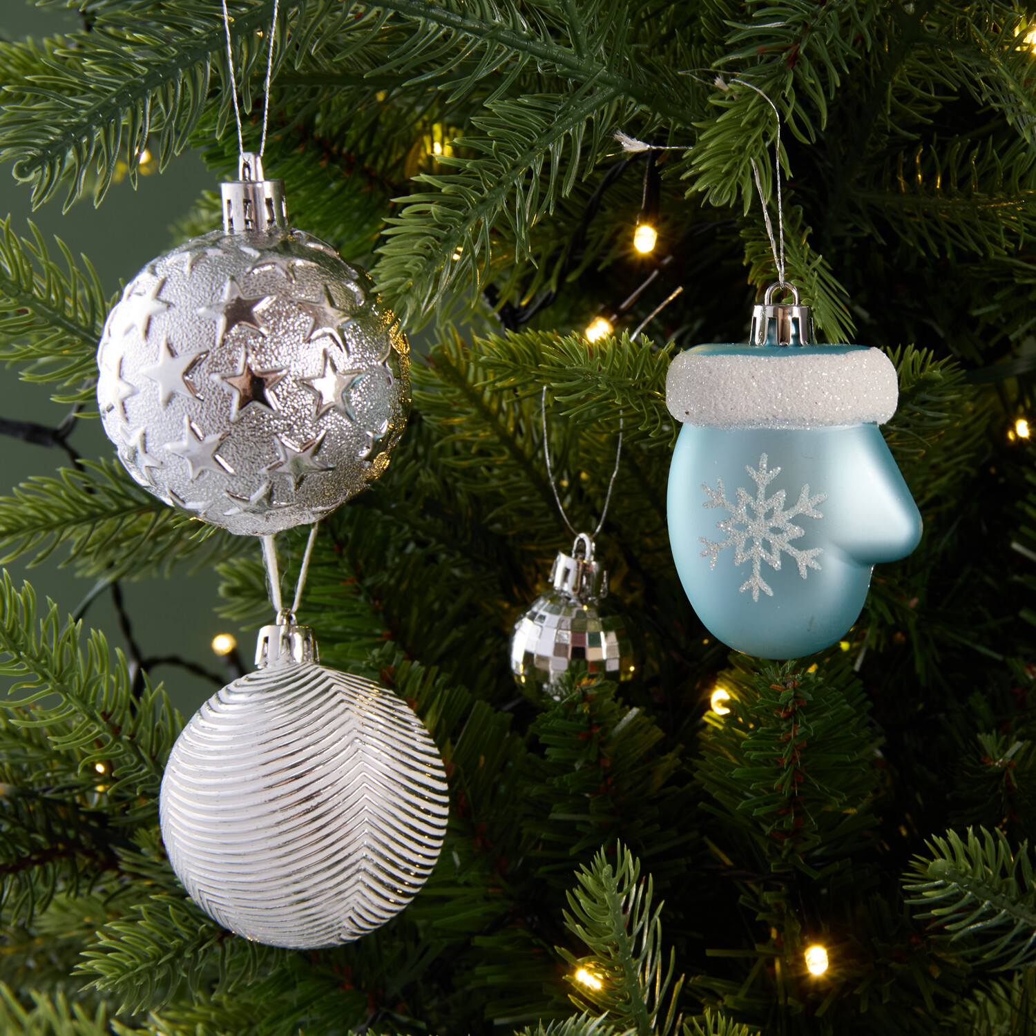 Set of 50 Angel Whispers Baubles Blue Image 2