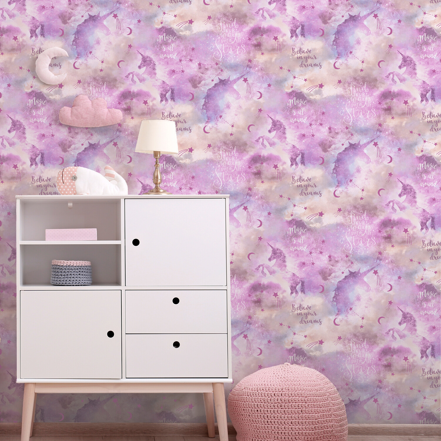 Galaxy Unicorn Wallpaper - Multicolour Image 6