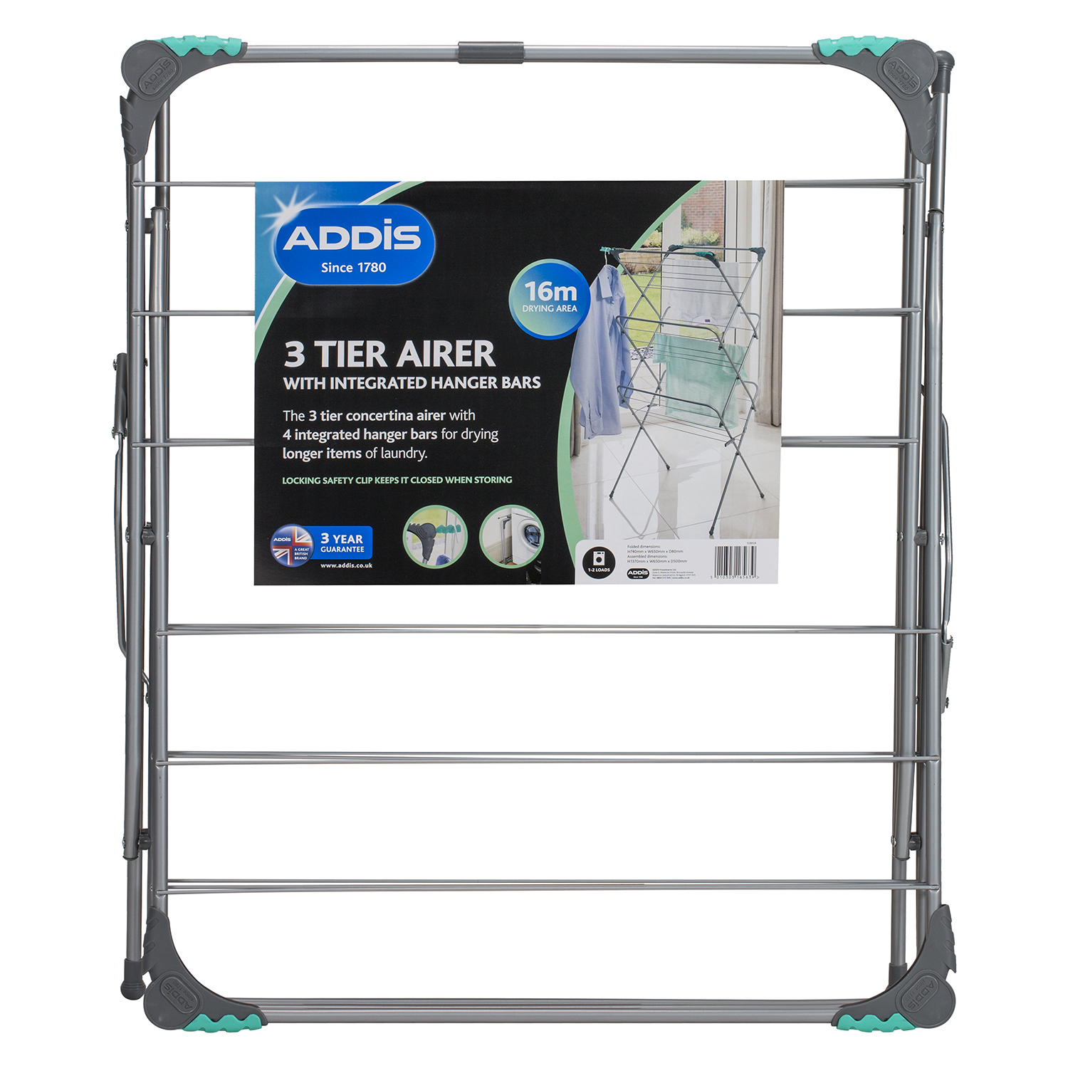 Addis Indoor 3 Shelf Airer Image 2