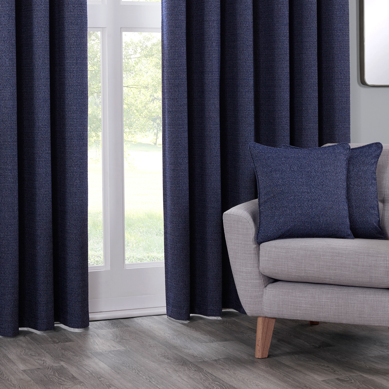 Crofton Cushion - Navy Image 4