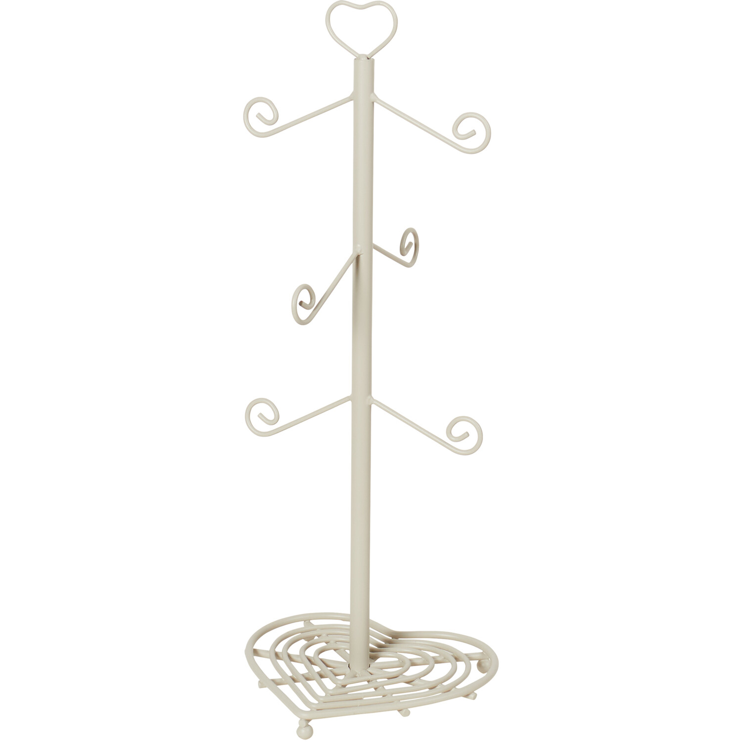 Hearts Mug Tree - Cream Image 3