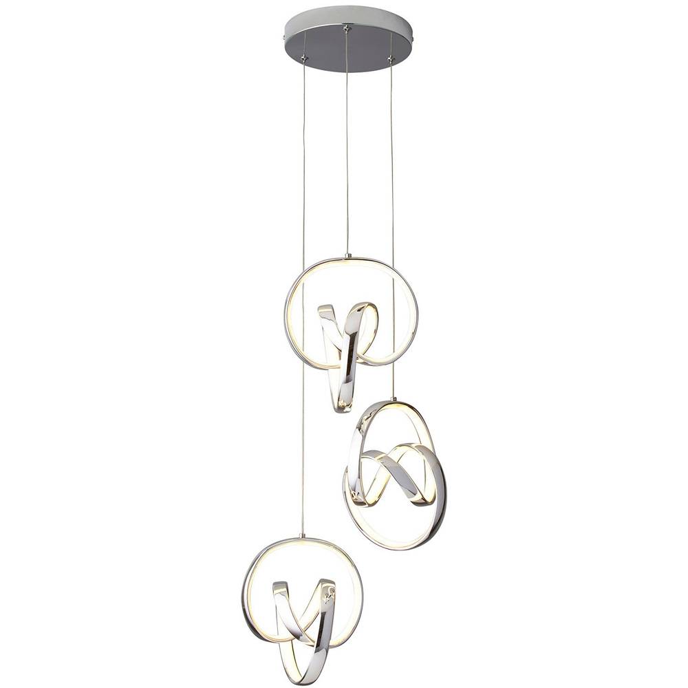 LED Chrome Echo Cluster Droplet Spheres  Ceiling Light Image 1