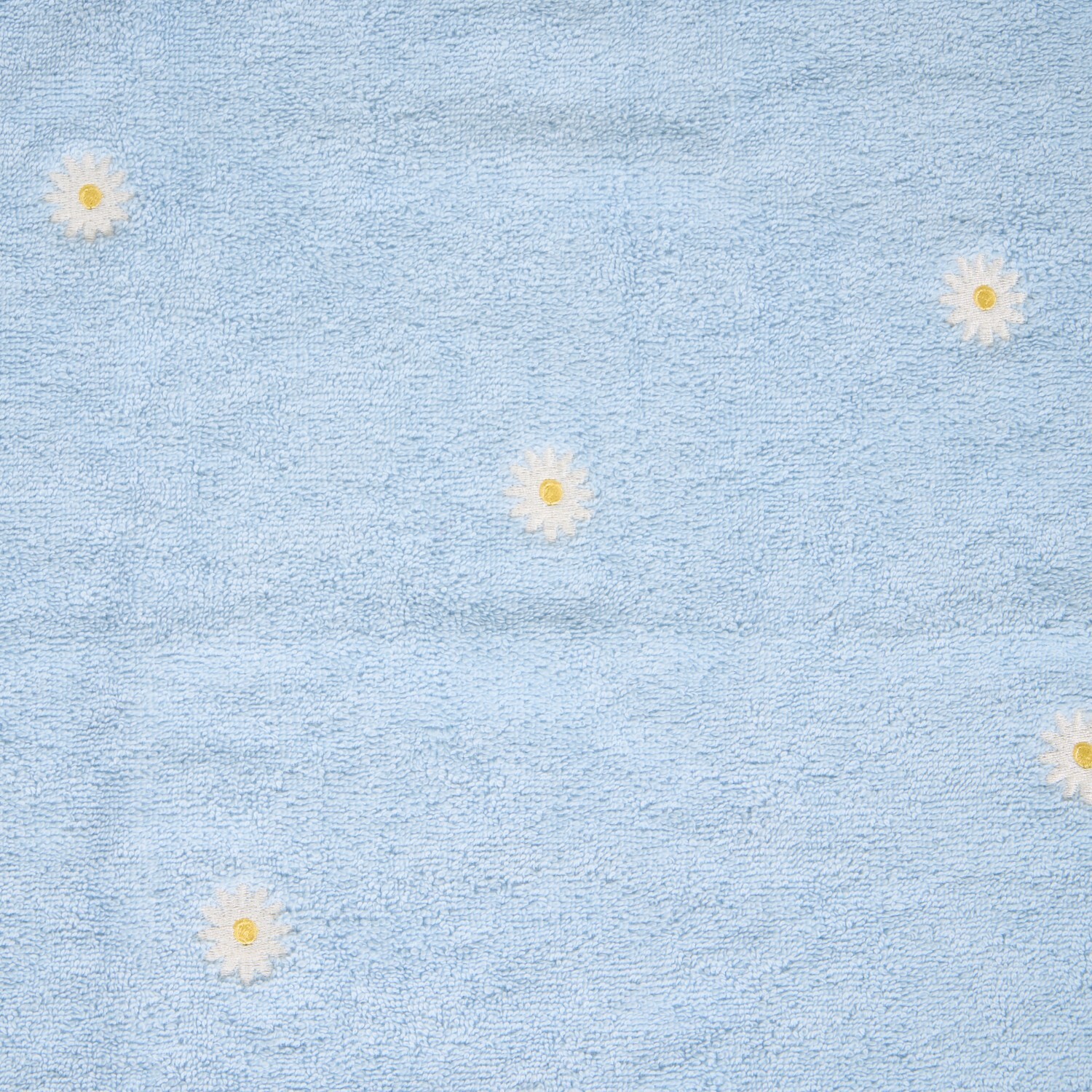 Daisy Embroidered Hand Towel Blue Image 3