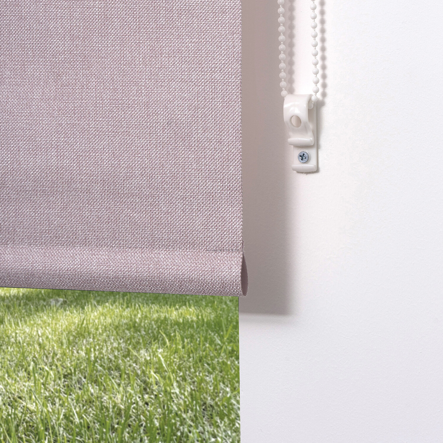 Trends Textured Blackout Roller Blinds Pink 120cm Image 3