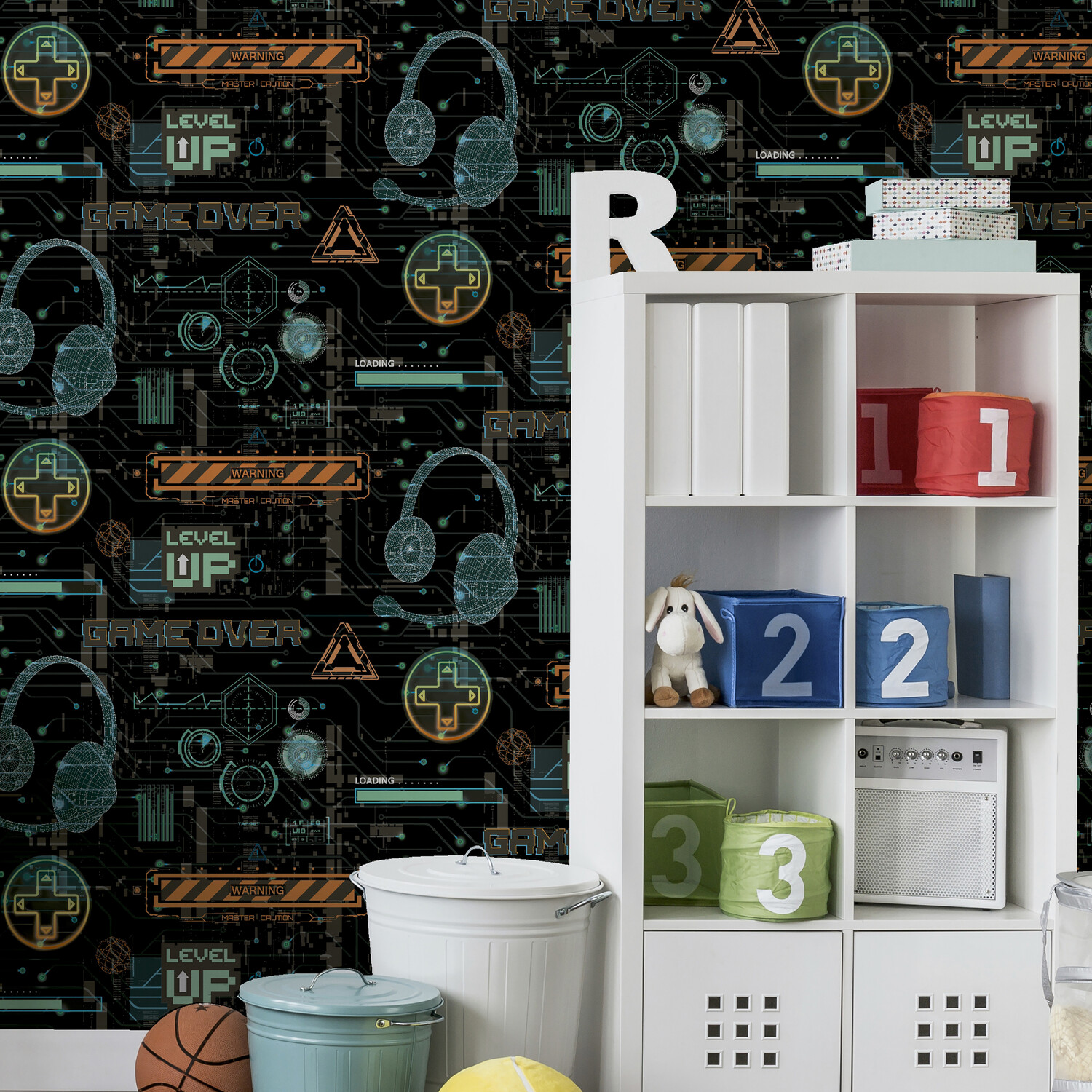 Gamer Multi Wallpaper - Black Image 5