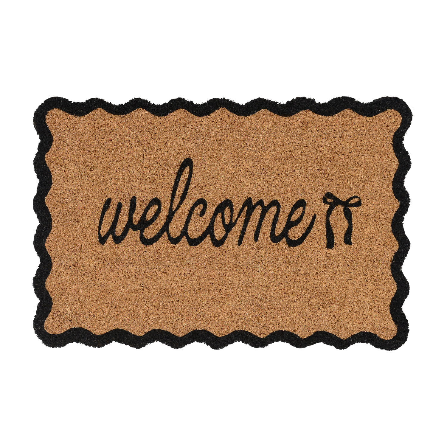 Printed Wave or Bow Coir Mat Image 5