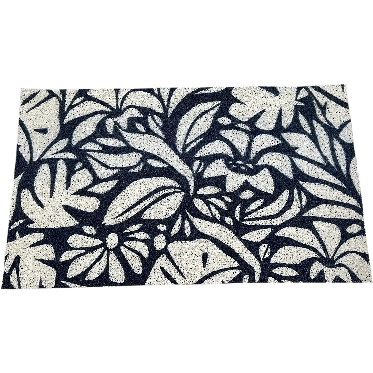 PVC Backed Geo Noodle Mat - Black and White Image 4