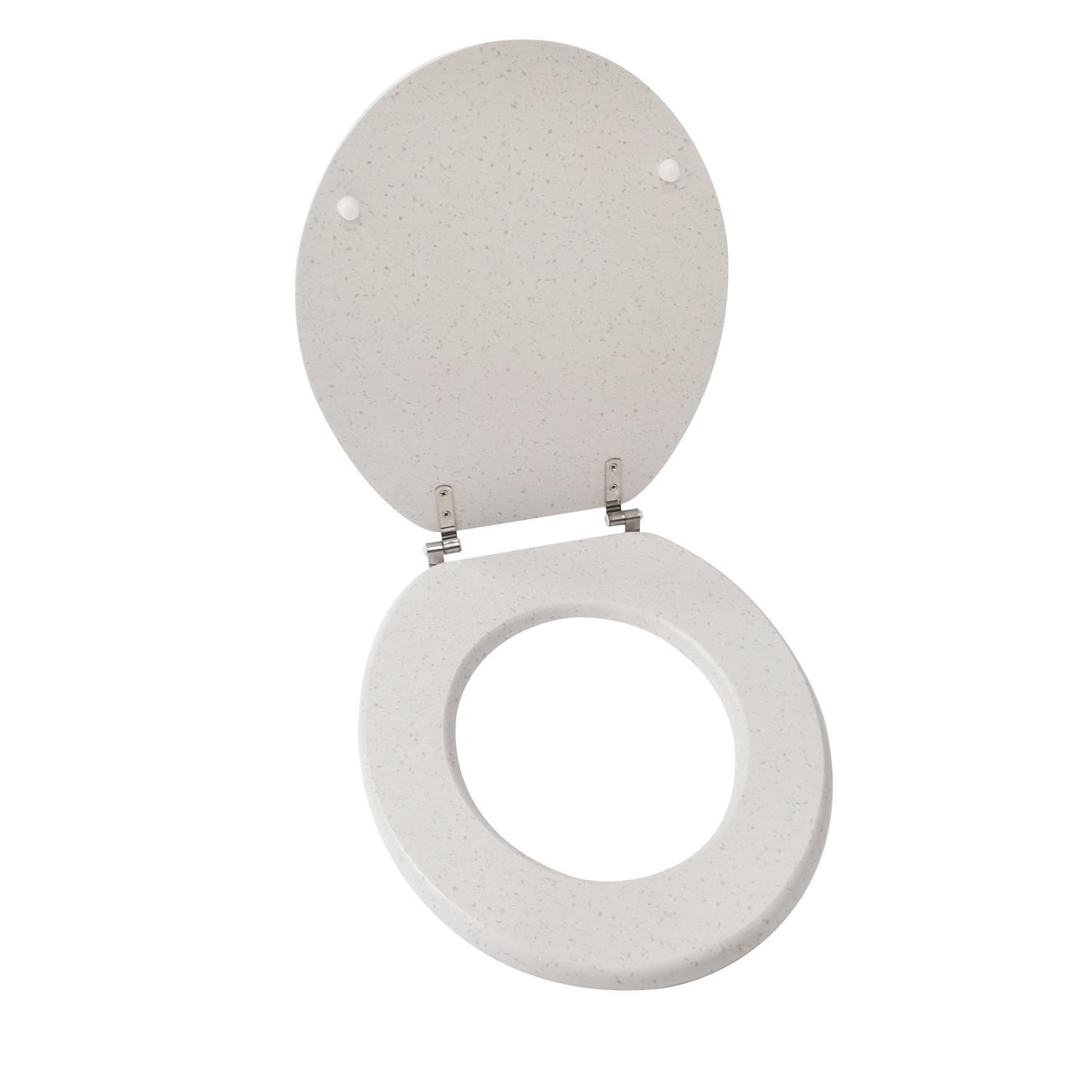 White Terrazzo Effect Toilet Seat Image 2
