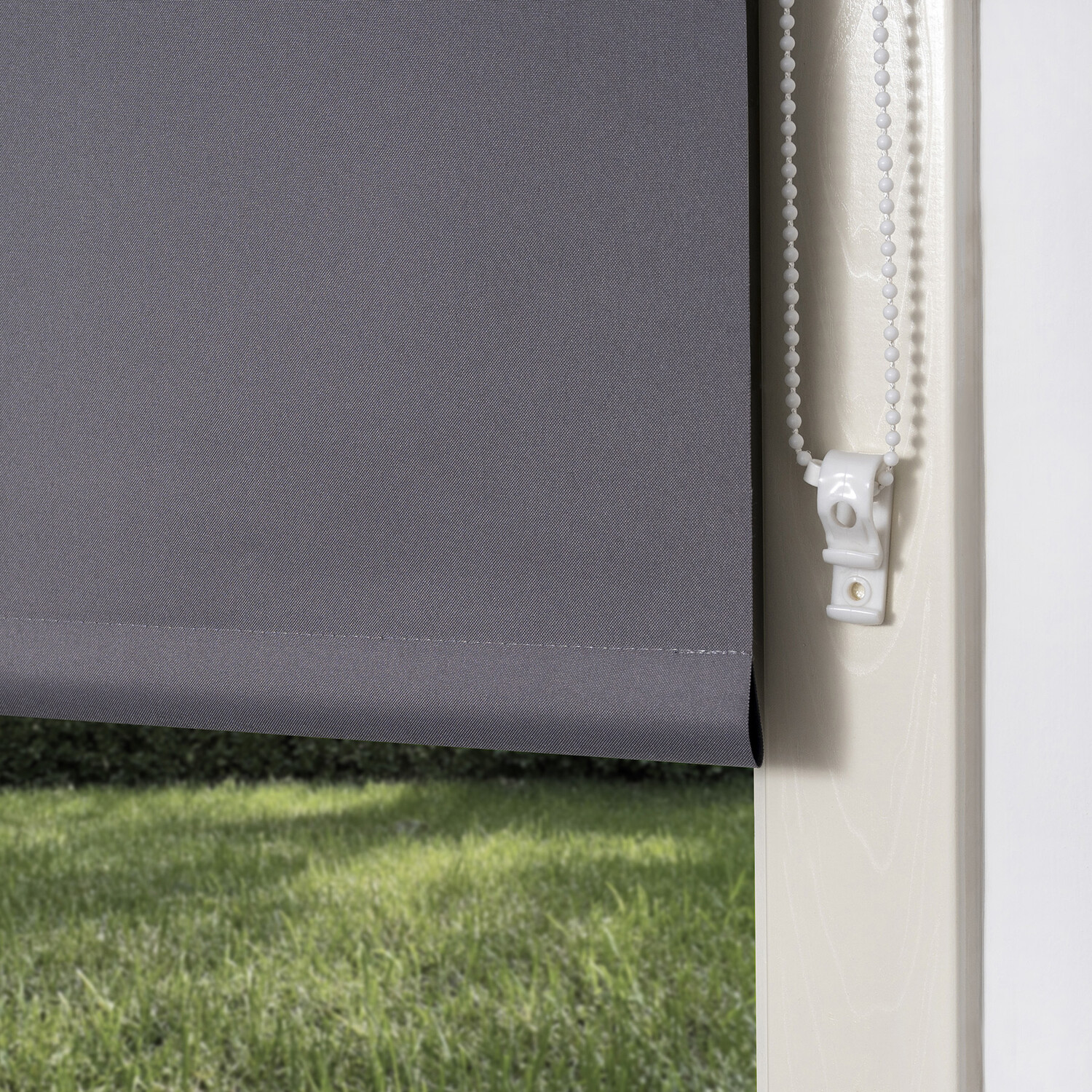 Plain Blackout Blinds - Moon Grey / 60cm Image 2