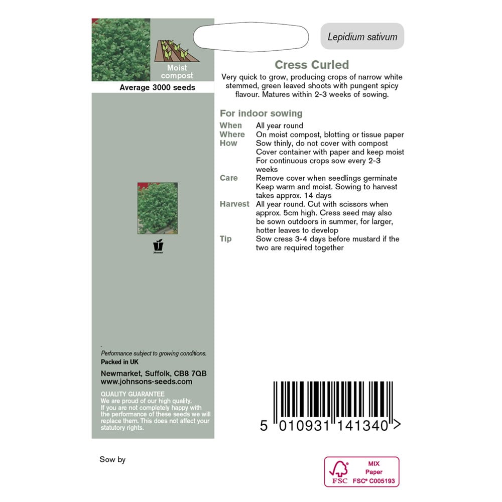 Johnsons Cress Curled Seeds Image 3