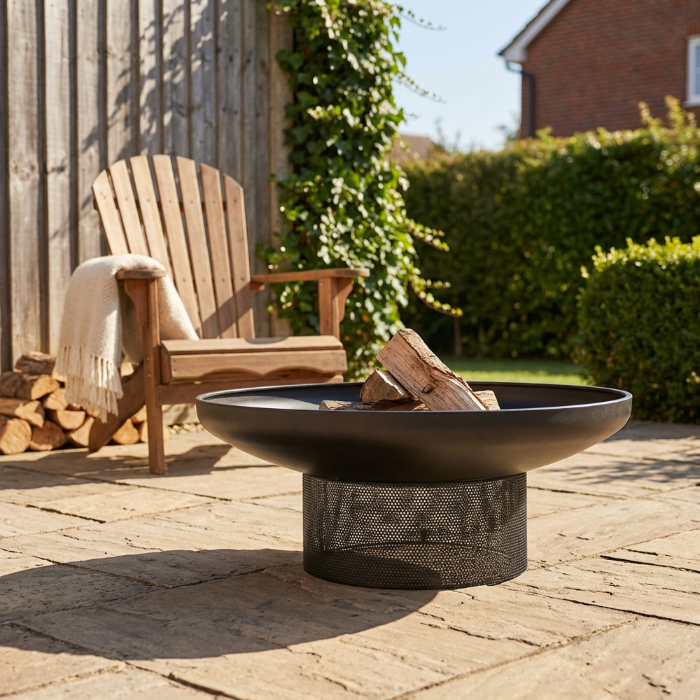 Perforated Steel Round Firepit Image 8