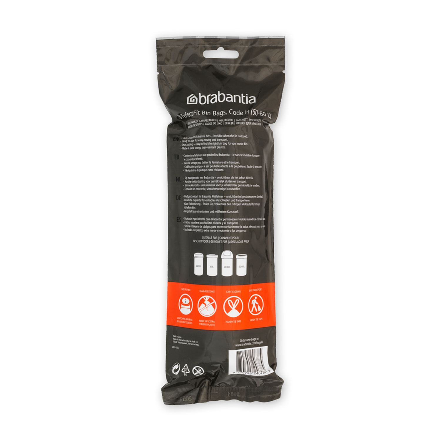 Brabantia White Bin Liners 50L to 60L Image 4