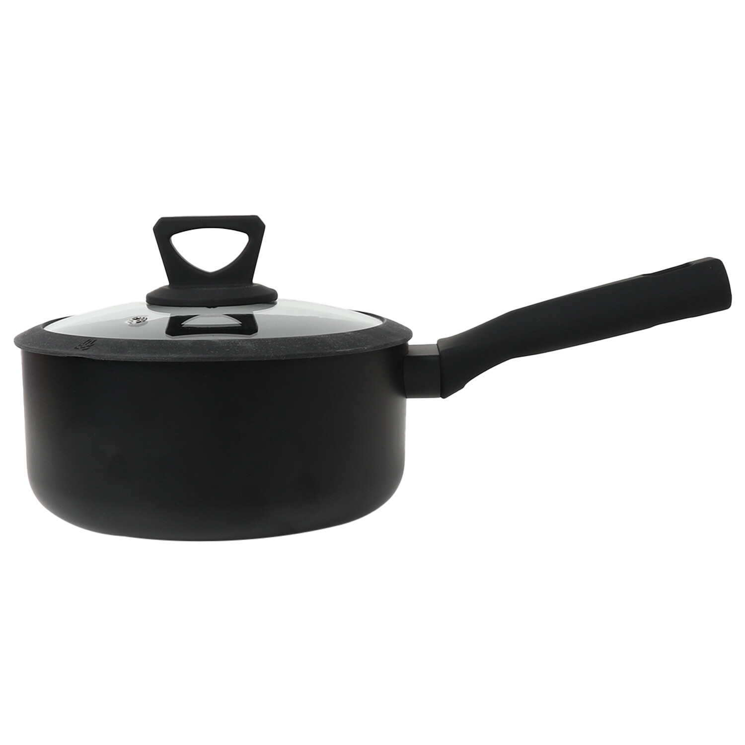 Soft Touch Non Stick Saucepan Set - Black / 20cm Saucepan Image 12
