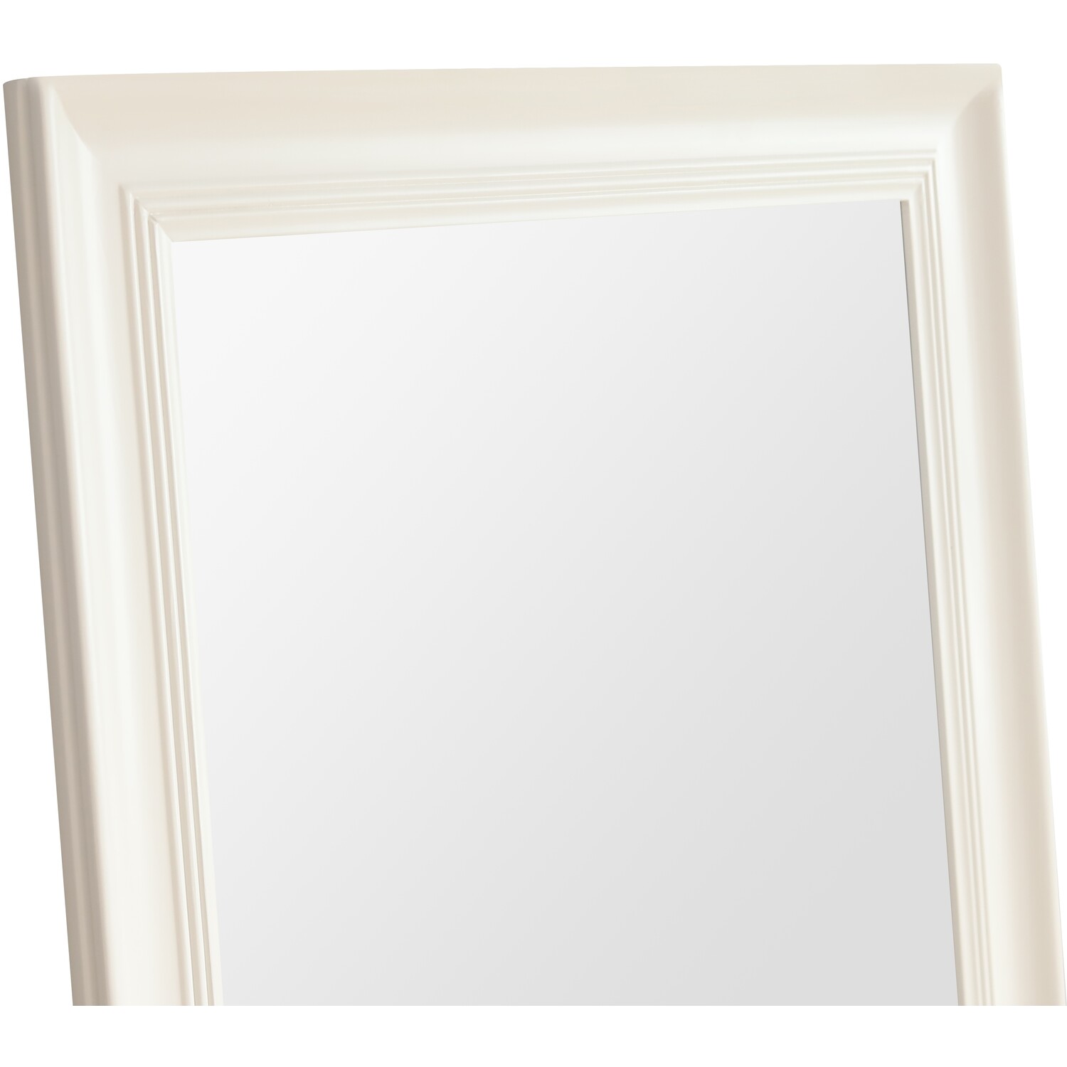 Faringdon White Framed Mirror - White / 90cm Image 3