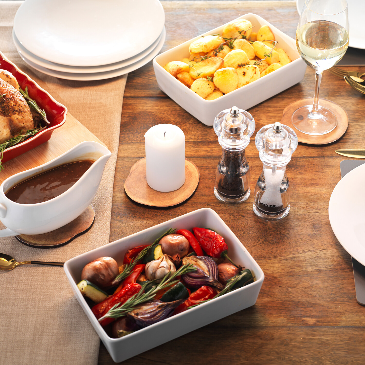 Salter Contemporary Salt and Pepper Mill Set - Clear Image 4