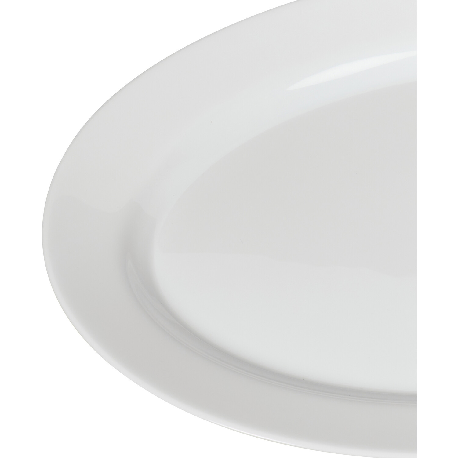 Aria Oval Steak Plate - White Image 4