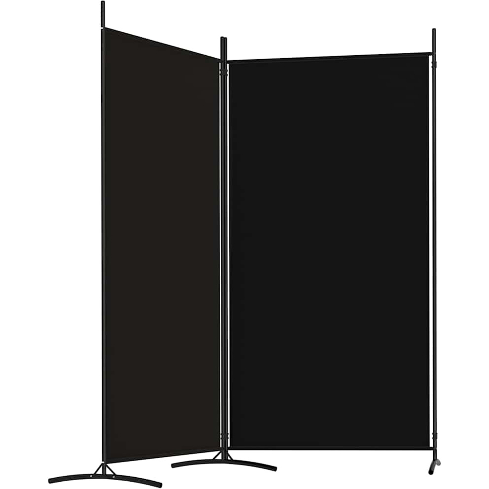 Walplus 2 Panel Black Room Divider 175 x 180cm Image 4