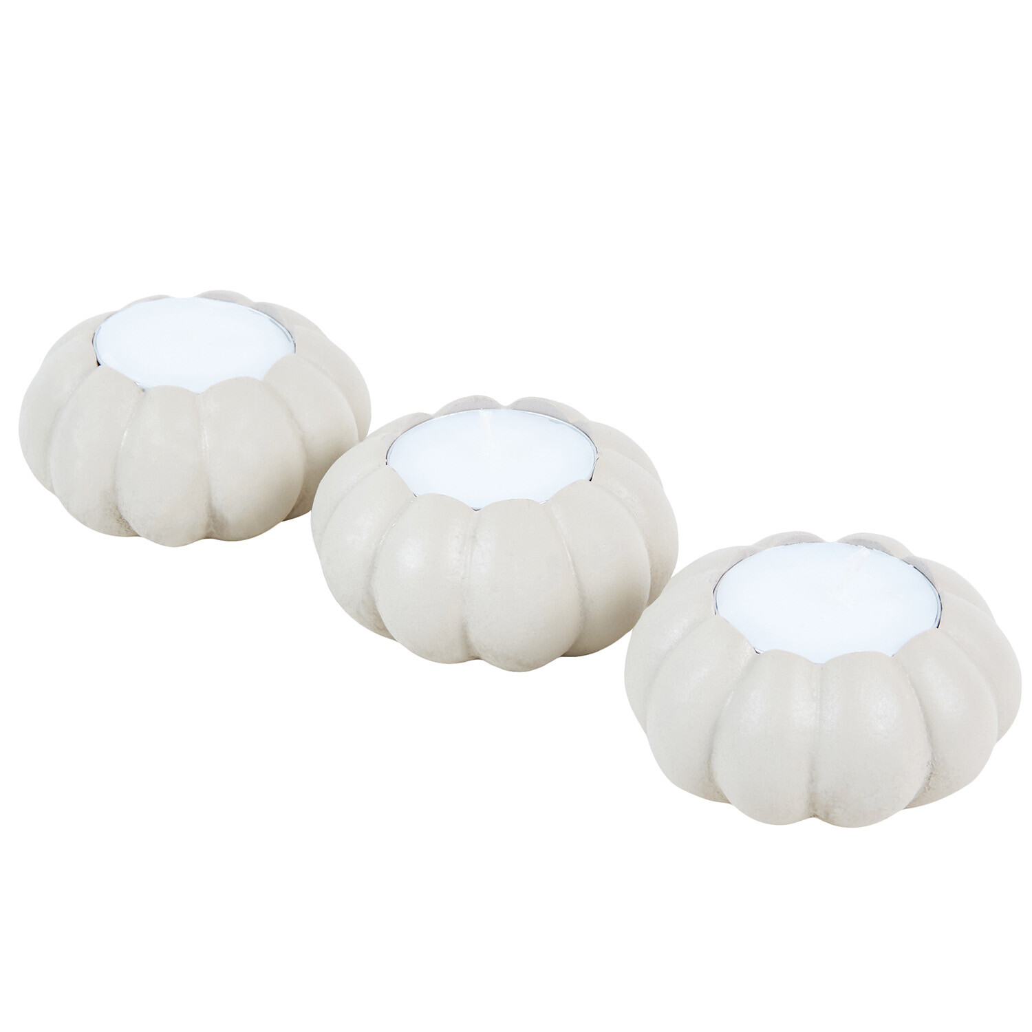 Set of 3 Pumpkin Tealight Holders Image 7