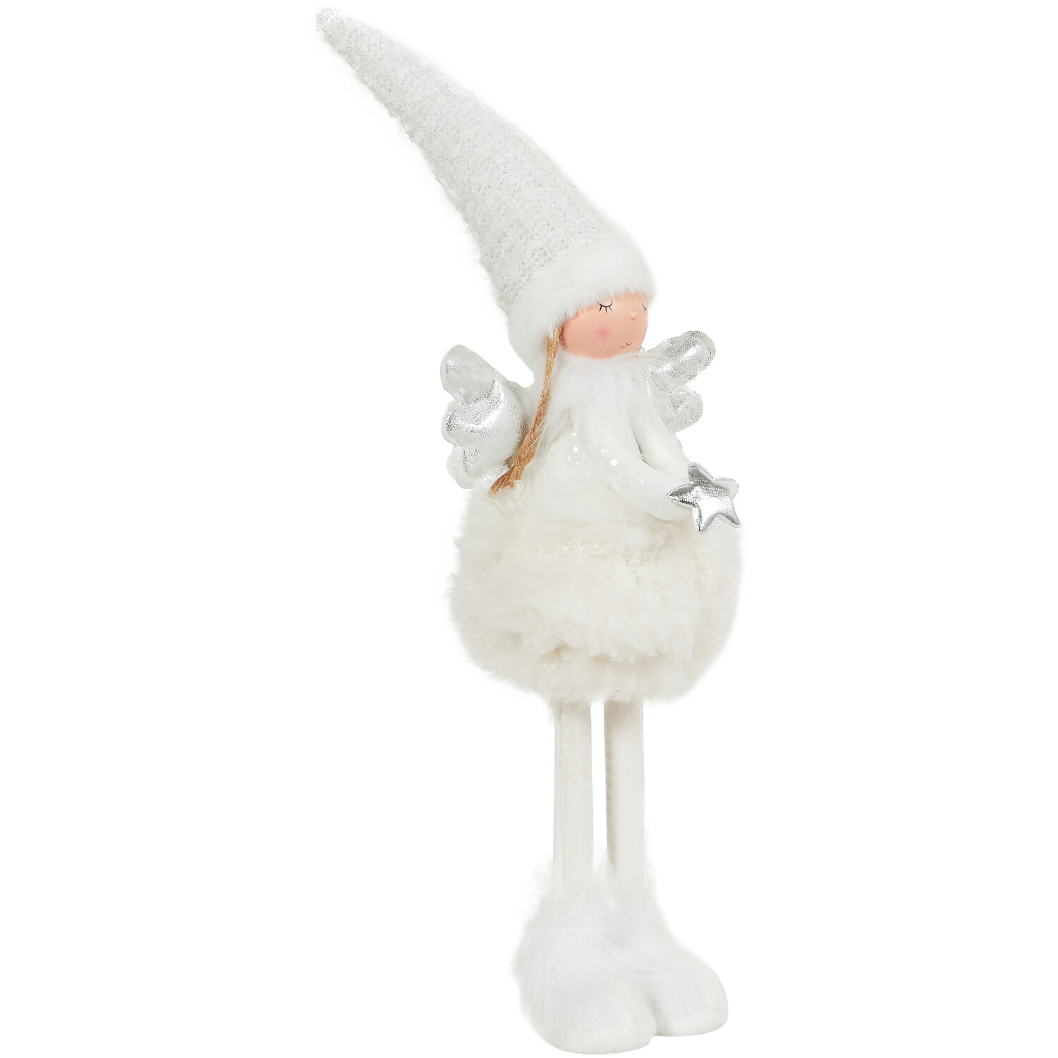 White and Silver Standing Fairy - White Image 2