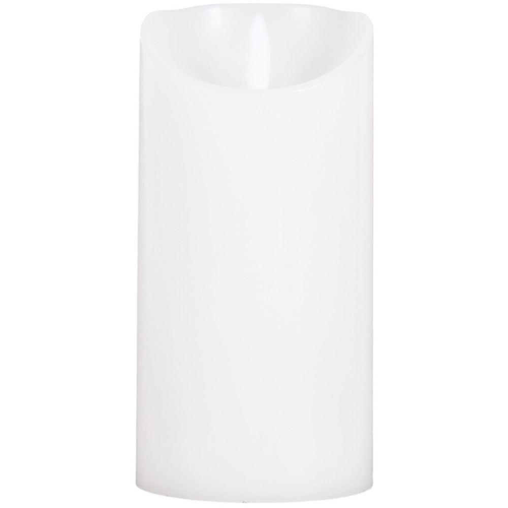 Cosy Cotton LED Pillar Candle - White / 15cm Image 2