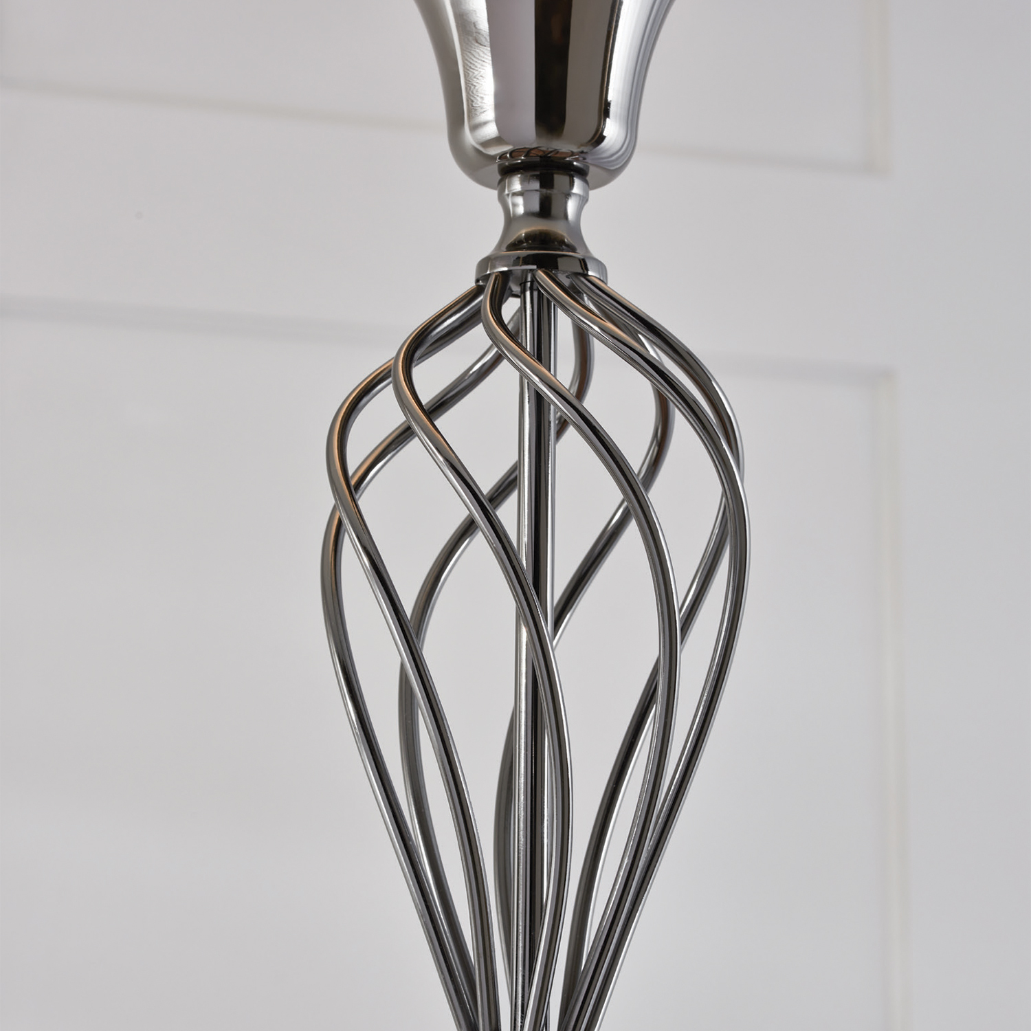 Black Classic Torchiere Lamp Image 5