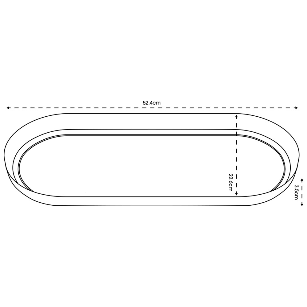 Clever Pots Grey Plastic 60cm Trough Tray Trough Image 9